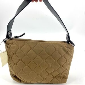 Banana Republic quilted shoulder bag leather strap nwt!